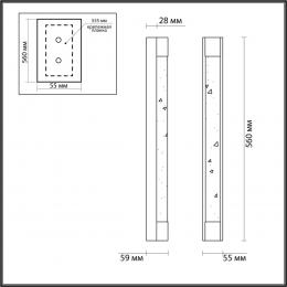 Odeon light 6693/12WL L-VISION ODL25 Настенный светильник хром/металл/хрусталь IP20 LED 12W 600Лм 4000K MIRADA  - 2 купить